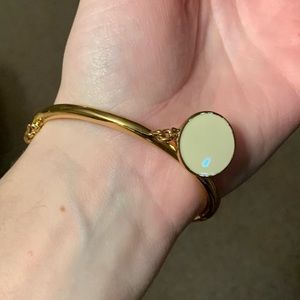 Kate spade white circle bangle.